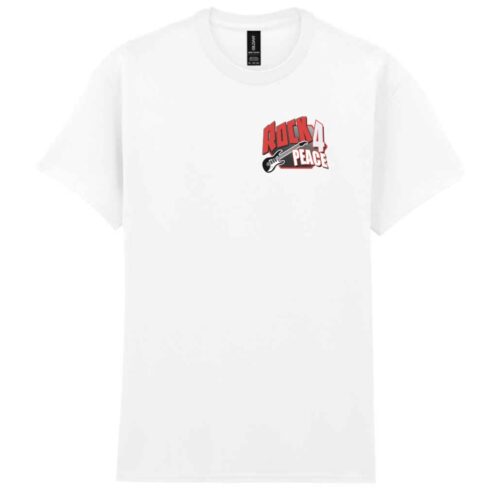 Rock 4 Peace T Shirt White